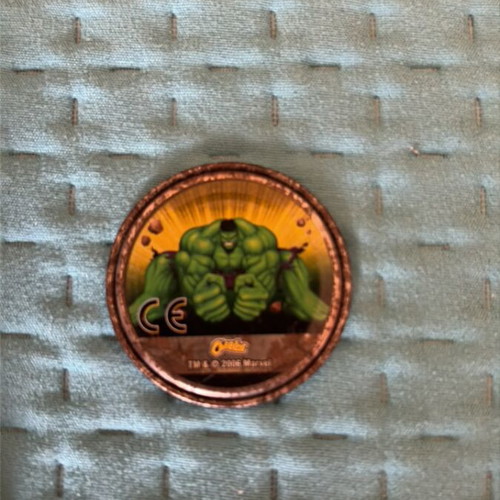 Tapa used Marvel Hulk collectible tag