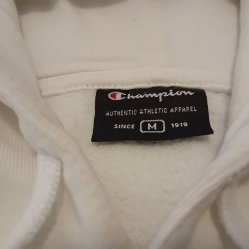 Champion men's casual hoodie new, white, size M