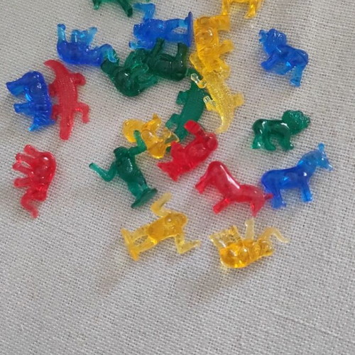 Animal figures, approx. 20, 2 cm height