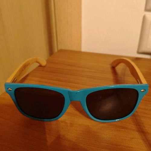 Camel collectible sunglasses used, turquoise, advertising style