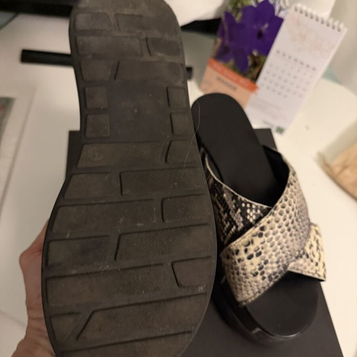 Sofia Manta Florda platform slides size 41 used, snake print