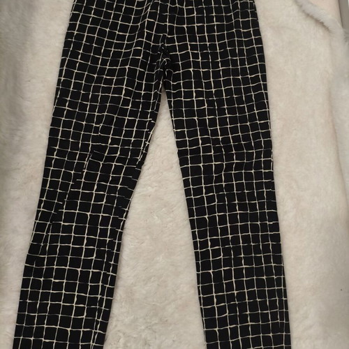 Zara Woman pants like new, fitted, black with beige