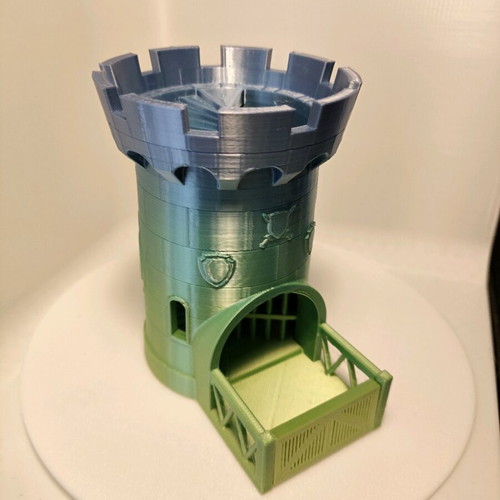Dice tower new 3d printed for tabletop RPG DnD