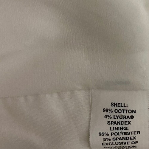 Express women's suit size 6 (S) white used, jacket with skirt