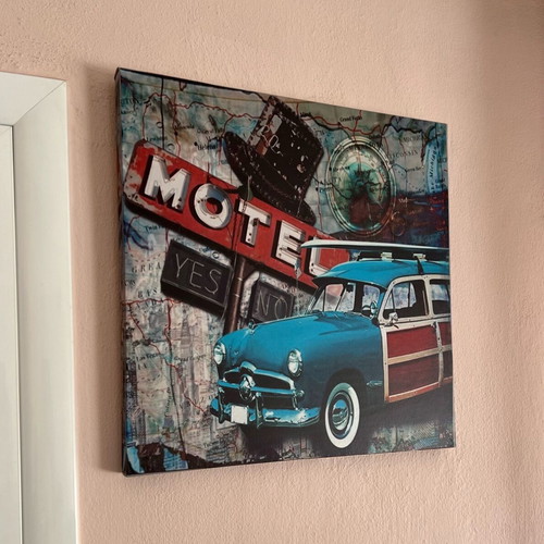 Decorative canvas print used 40x40cm