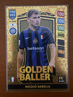 FIFA 365 Adrenalyn XL 2025 Golden Baller No8 Barella card new