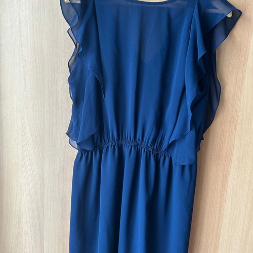 Zara evening dress like new, dark blue, sleeveless, evaze style