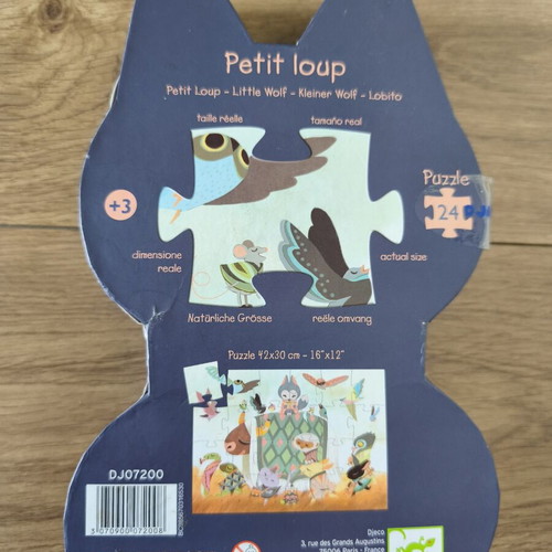 Djeco Puzzle 'The Little Wolf' 24 Pieces Used, Age 3+
