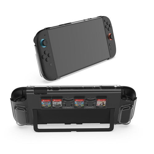 TNS-3155 Silicone Protective Case for Nintendo Switch new, Crystal Clear