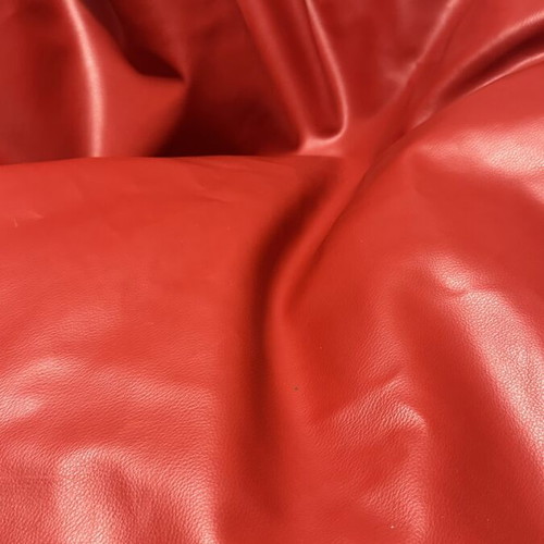 XXL bean bag red leatherette like new, 120x120x70 cm
