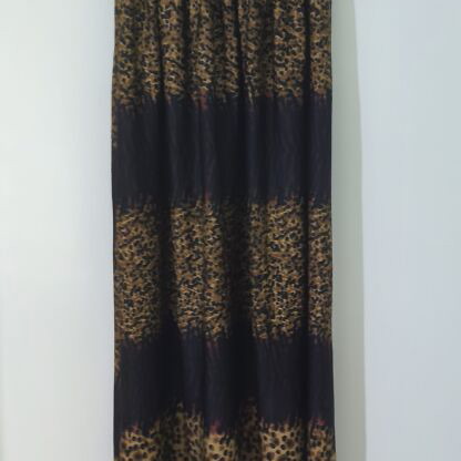 Maxi dress with leopard and abstract print like new
