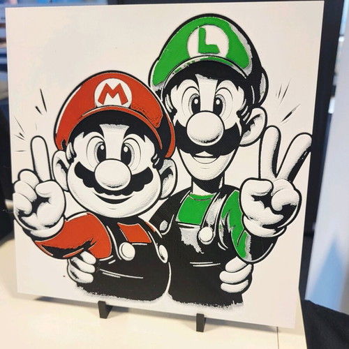 Mario and Luigi poster like new