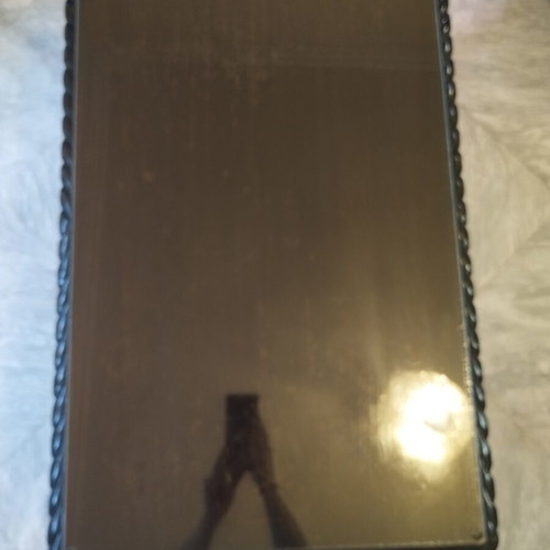 Classic vintage coffee table solid wood and glass like new