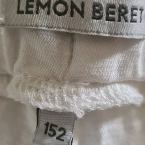 Puma t-shirt and Lemon Beret shorts set like new, white, girls 12-13 years
