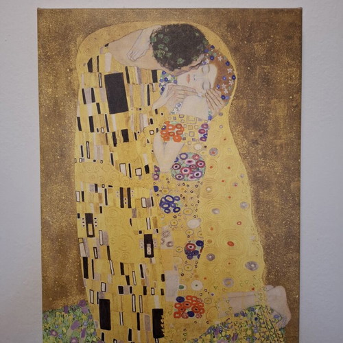 Canvas print Klimt Gustav The Kiss like new, 30x40 cm