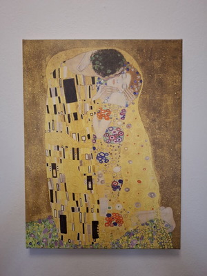 Canvas print Klimt Gustav The Kiss like new, 30x40 cm