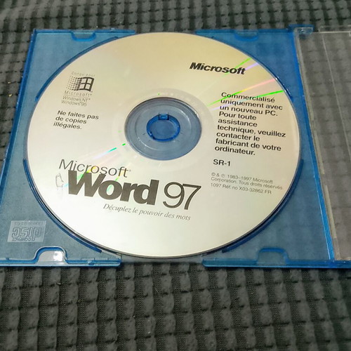 Microsoft Word 97 used, good condition