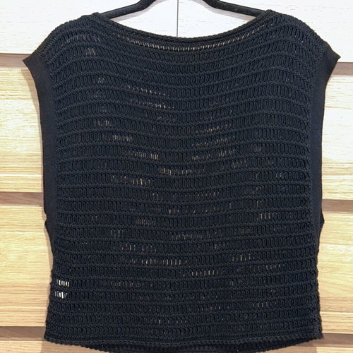 CKontova black summer knit top like new