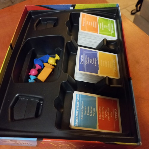 Taboo board game like new, missing some cards and buzzer