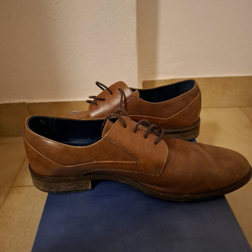 Damiani shoes used, brown, size 43, derby style