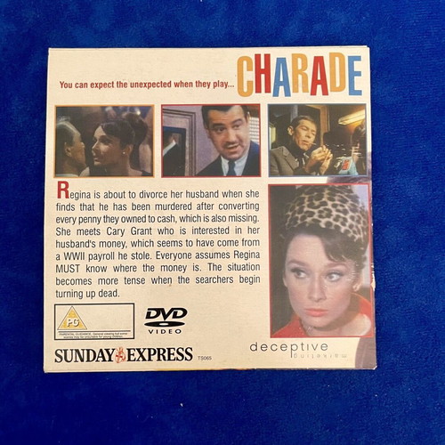 Charade DVD like new, English version starring Audrey Hepburn & Cary Grant