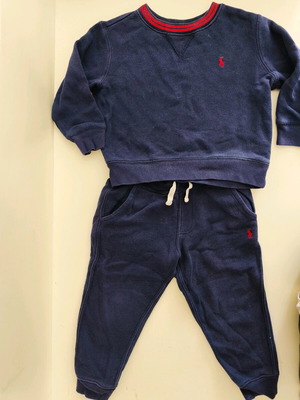 Σετ μακρυμάνικη μπλούζα και φόρμα Polo Ralph Lauren βαμβακερά, σαν καινούργια