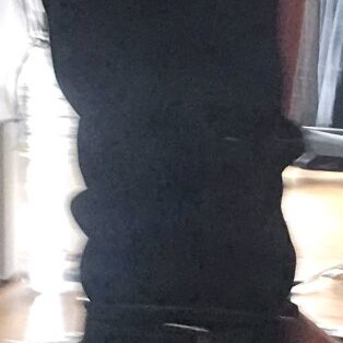 Boots below the knee like new, size 38, black and silver
