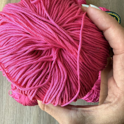 Cable 4 Cotton Yarn Spring Summer Pack of 5.5 Fuchsia