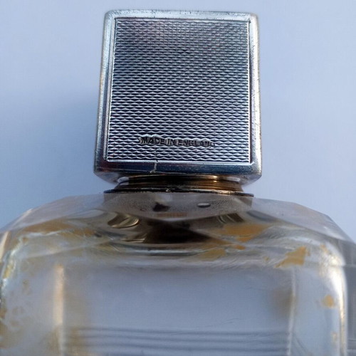 Vintage AL G.c.&s London perfume used, 250-300ml bottle with silver cap