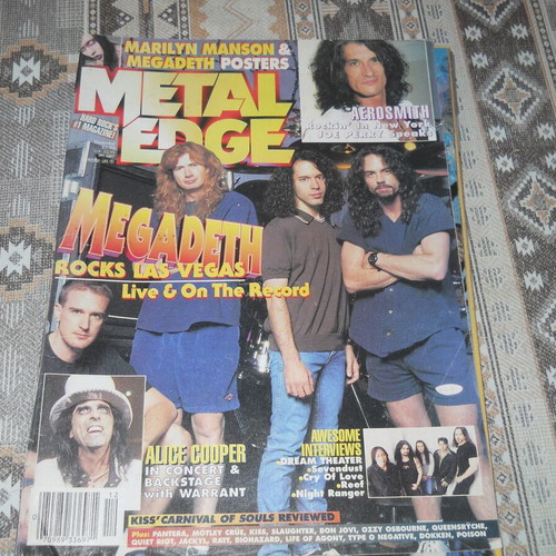 Metal Edge USA metal rock magazine used in good condition