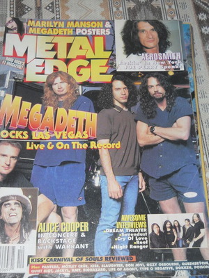 Metal Edge USA metal rock magazine used in good condition