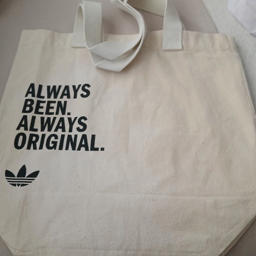 Adidas canvas shopping bag beach tote new