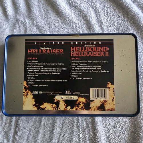 Hellraiser 1 & 2 DVD used without subtitles