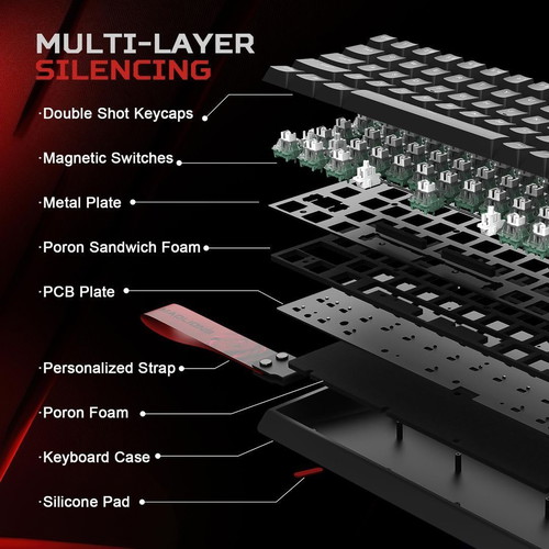 Professional Gaming Mechanical Keyboard MAD 60 HE RGB New