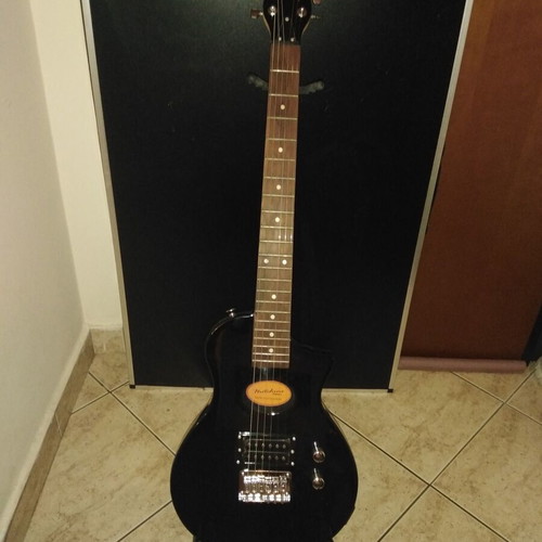 Hutchins Black OT Travel Guitar like new, electric acoustic