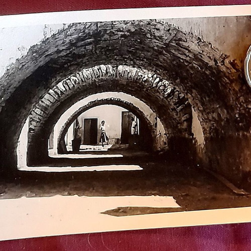 Istanbul vintage photo stone arcade and arches, like new