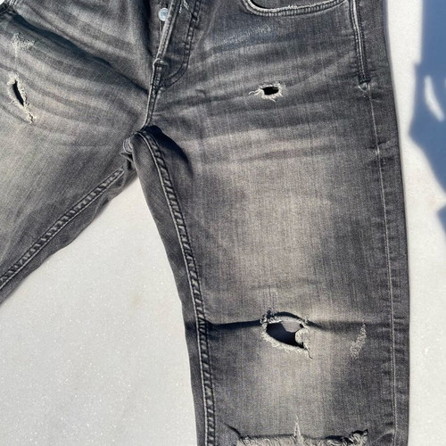 Men's Jeans Zara Man - Dark Color, Ripped Style