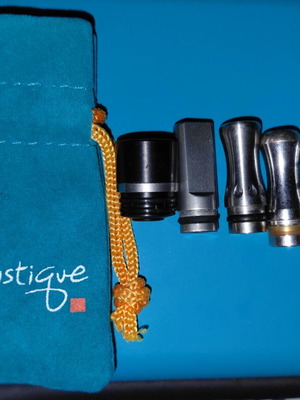 Drip tips for atomizers used, pack with pouch