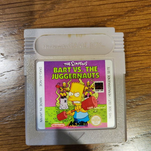 Game Boy Bart vs the Juggernauts like new, genuine cartridge