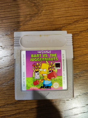 Game Boy Bart vs the Juggernauts like new, genuine cartridge