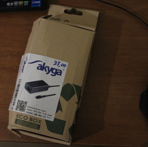 20€ Akyga Power Adaptor for Notebook 18.5-20V / 3.5A / 65W