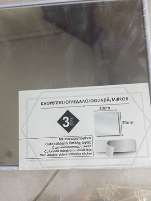 Mirror stickers 20x20 cm set of 3 new
