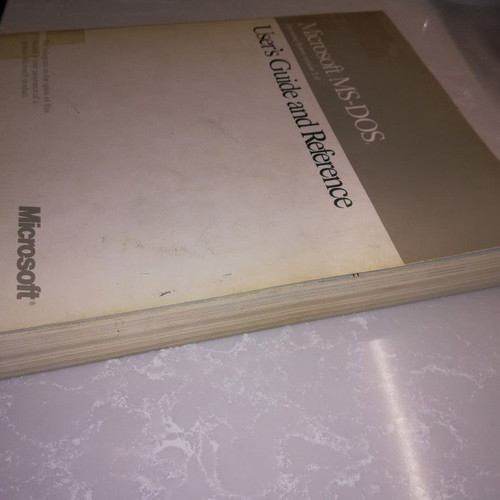 Microsoft MS-DOS Operating System version 5.0 User's Guide and Reference used