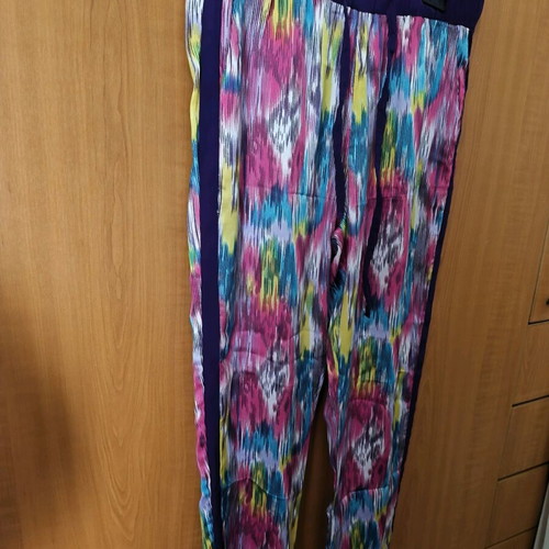 Salvari pants like new, colorful with side stripe