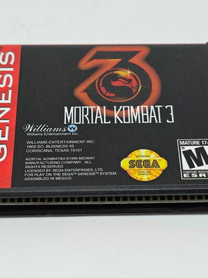 Mortal Kombat 3 Sega Genesis 16-Bit ρετρό παιχνίδι σαν καινούργιο