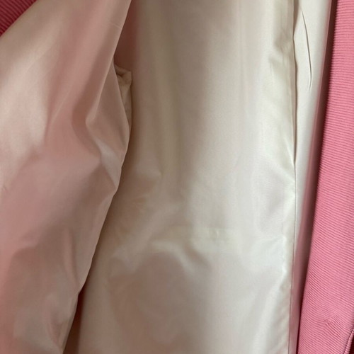 ZARA coat new with woven pattern pink size medium