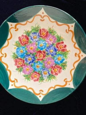 Antique decorative plate "Tanagraia" like new, 35cm diameter