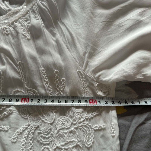 Made in Italy women's viscose blouse, M-L, white