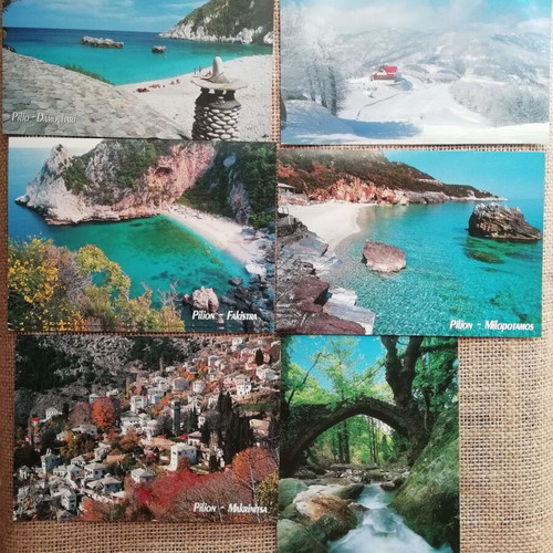 Card postal photos Pilio 7 pieces like new