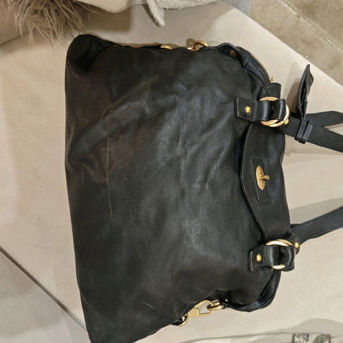 Massimo Dutty leather handbag like new, black